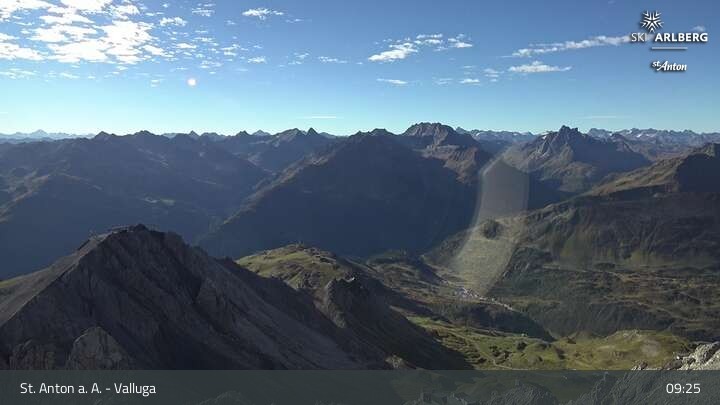 Archived image Webcam Valluga mountain in St. Anton