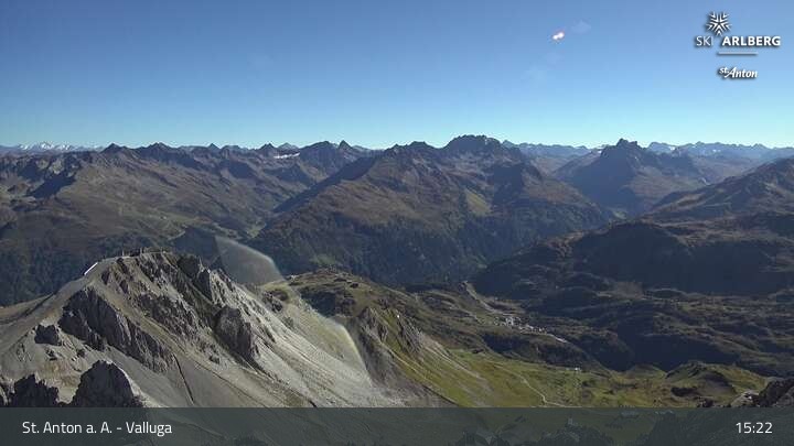 Archived image Webcam Valluga mountain in St. Anton