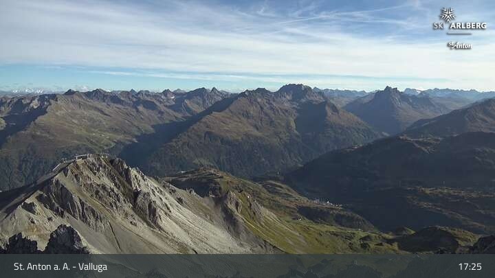 Archiv Foto Webcam St. Anton: Ausblick Valluga