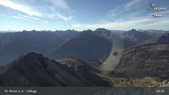 Archiv Foto Webcam St. Anton: Ausblick Valluga