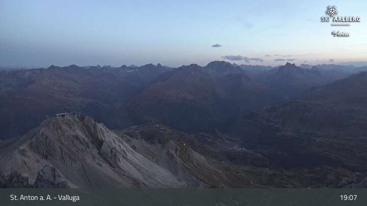 Archiv Foto Webcam St. Anton: Ausblick Valluga