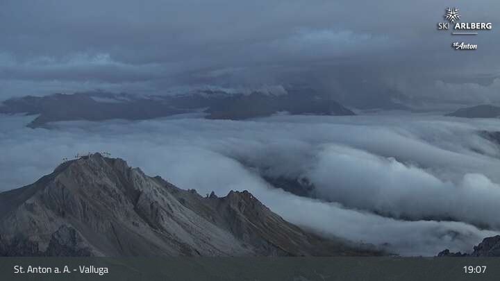 Archiv Foto Webcam St. Anton: Ausblick Valluga
