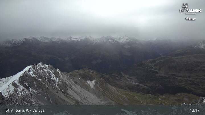 Archived image Webcam Valluga mountain in St. Anton