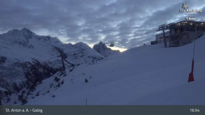 Archiv Foto Webcam St. Anton am Arlberg - Galzig Bergstation