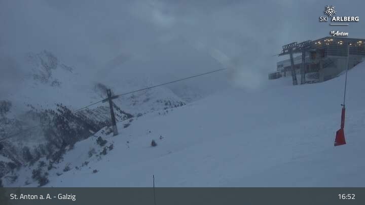 Archiv Foto Webcam St. Anton am Arlberg - Galzig Bergstation