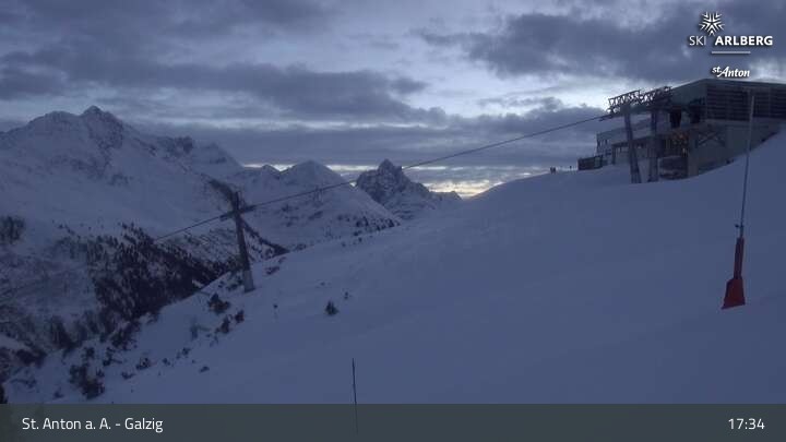 Archiv Foto Webcam St. Anton am Arlberg - Galzig Bergstation
