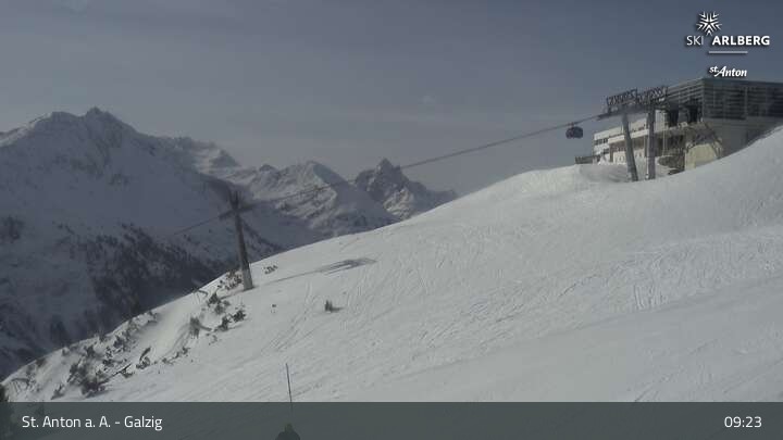 Archiv Foto Webcam St. Anton am Arlberg - Galzig Bergstation