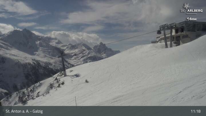 Archiv Foto Webcam St. Anton am Arlberg - Galzig Bergstation