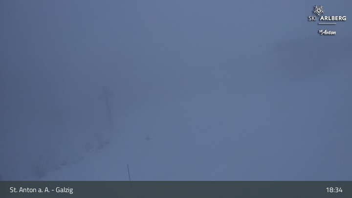 Archived image Webcam Galzig Mountain (St. Anton)