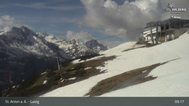 Archiv Foto Webcam St. Anton am Arlberg - Galzig Bergstation