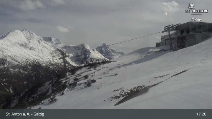 Archiv Foto Webcam St. Anton am Arlberg - Galzig Bergstation