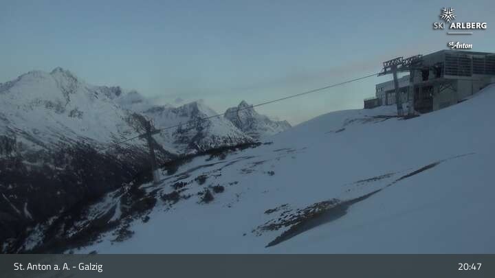 Archiv Foto Webcam St. Anton am Arlberg - Galzig Bergstation