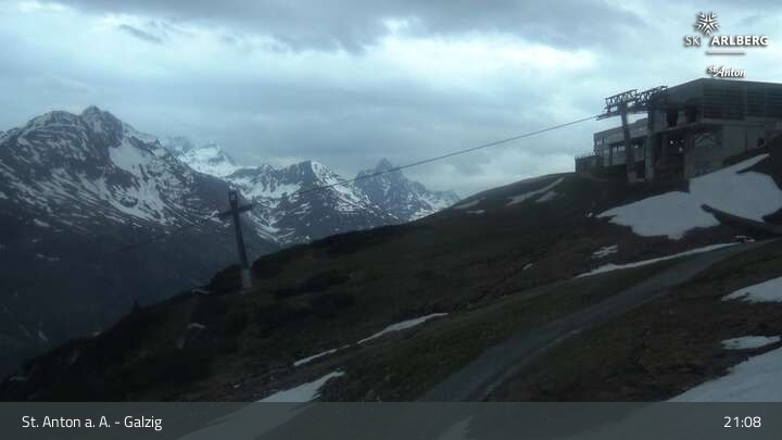 Archiv Foto Webcam St. Anton am Arlberg - Galzig Bergstation