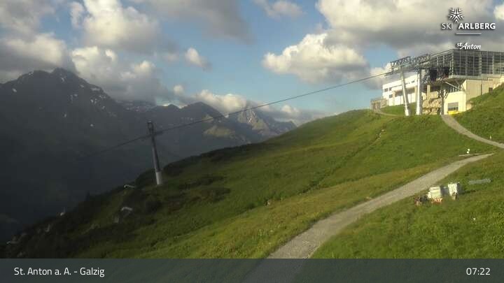 Archiv Foto Webcam St. Anton am Arlberg - Galzig Bergstation