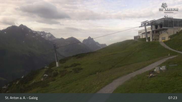 Archiv Foto Webcam St. Anton am Arlberg - Galzig Bergstation