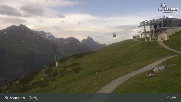 Archiv Foto Webcam St. Anton am Arlberg - Galzig Bergstation