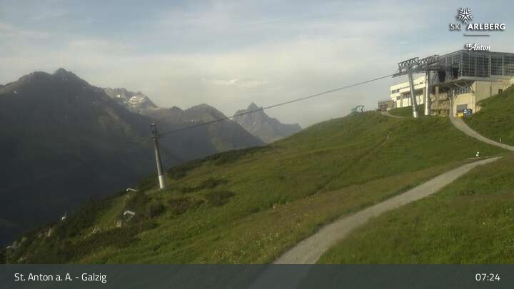 Archiv Foto Webcam St. Anton am Arlberg - Galzig Bergstation