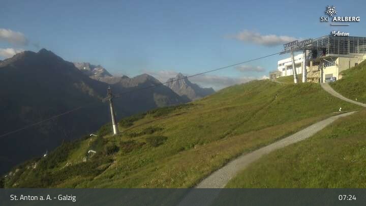 Archiv Foto Webcam St. Anton am Arlberg - Galzig Bergstation