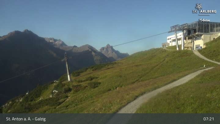 Archiv Foto Webcam St. Anton am Arlberg - Galzig Bergstation