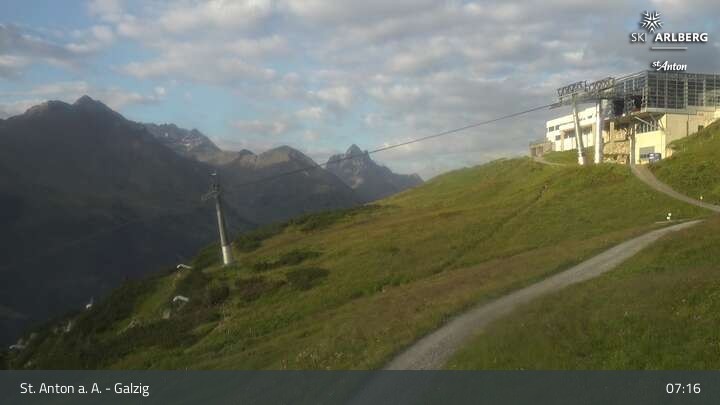 Archiv Foto Webcam St. Anton am Arlberg - Galzig Bergstation