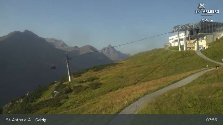 Archiv Foto Webcam St. Anton am Arlberg - Galzig Bergstation