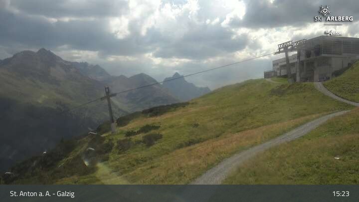 Archived image Webcam Galzig Mountain (St. Anton)