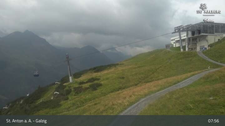 Archiv Foto Webcam St. Anton am Arlberg - Galzig Bergstation