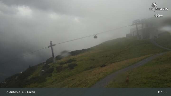 Archiv Foto Webcam St. Anton am Arlberg - Galzig Bergstation