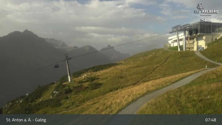 Archiv Foto Webcam St. Anton am Arlberg - Galzig Bergstation