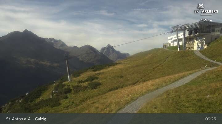 Archiv Foto Webcam St. Anton am Arlberg - Galzig Bergstation