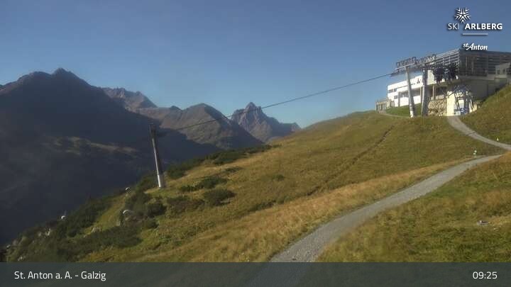 Archiv Foto Webcam St. Anton am Arlberg - Galzig Bergstation