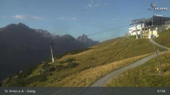 Archiv Foto Webcam St. Anton am Arlberg - Galzig Bergstation