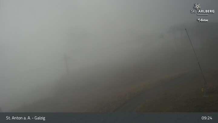 Archived image Webcam Galzig Mountain (St. Anton)