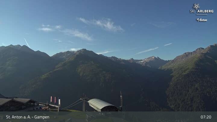 Archived image Webcam Gampen (Mountain Restaurant)