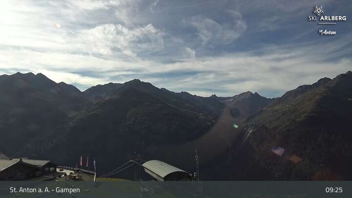 Archived image Webcam Gampen (Mountain Restaurant)