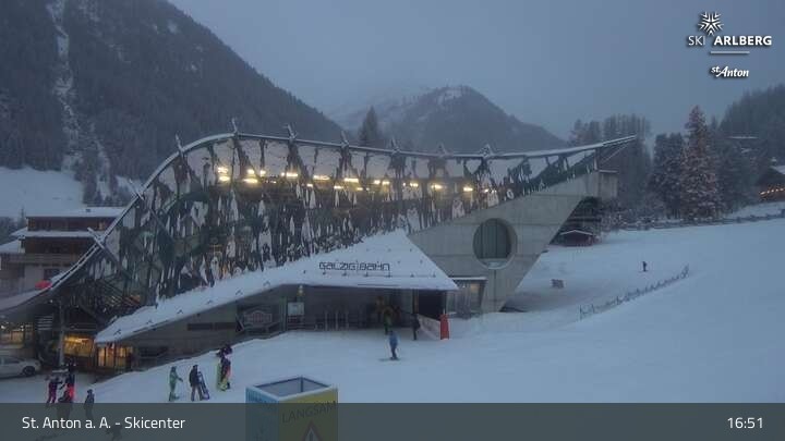 Archiv Foto Webcam Skicenter St. Anton am Arlberg
