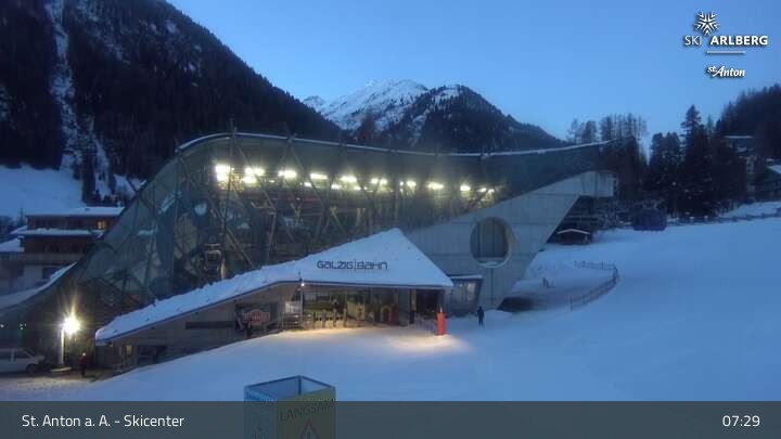 Archiv Foto Webcam Skicenter St. Anton am Arlberg