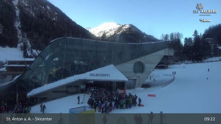 Archiv Foto Webcam Skicenter St. Anton am Arlberg