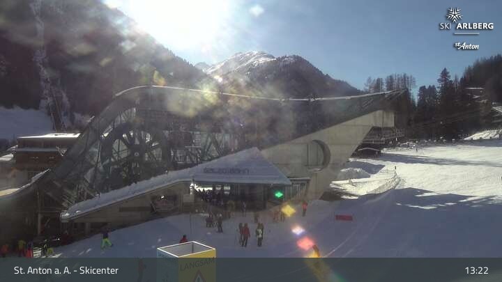 Archiv Foto Webcam Skicenter St. Anton am Arlberg