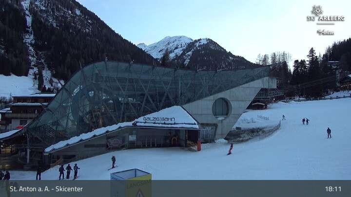 Archiv Foto Webcam Skicenter St. Anton am Arlberg