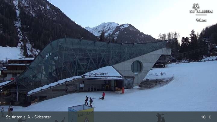 Archiv Foto Webcam Skicenter St. Anton am Arlberg