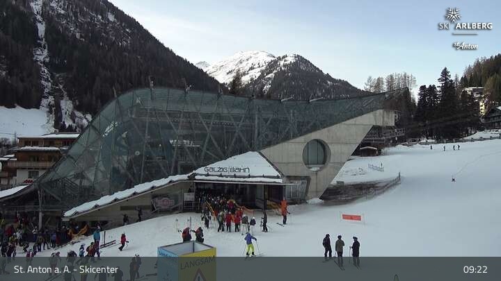 Archiv Foto Webcam Skicenter St. Anton am Arlberg