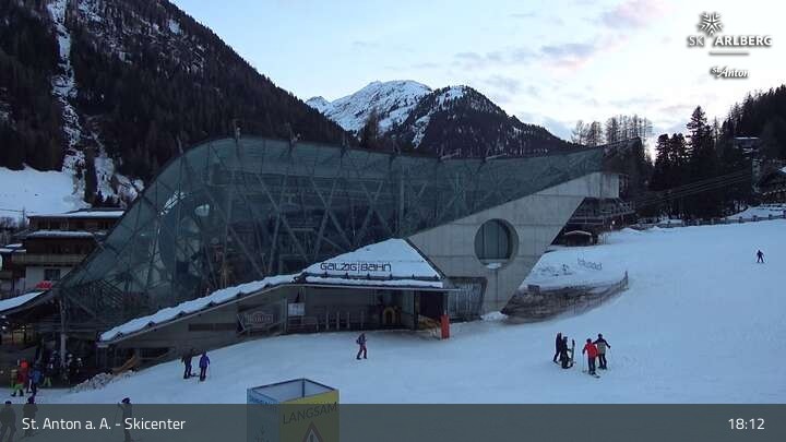 Archiv Foto Webcam Skicenter St. Anton am Arlberg