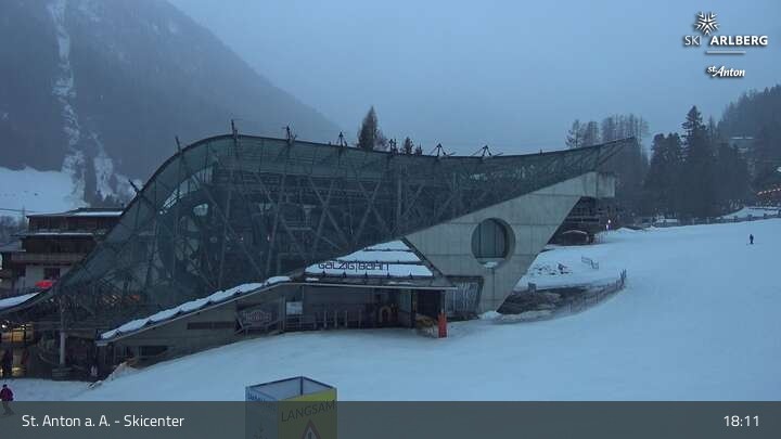 Archiv Foto Webcam Skicenter St. Anton am Arlberg