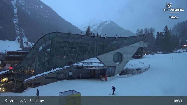 Archiv Foto Webcam Skicenter St. Anton am Arlberg