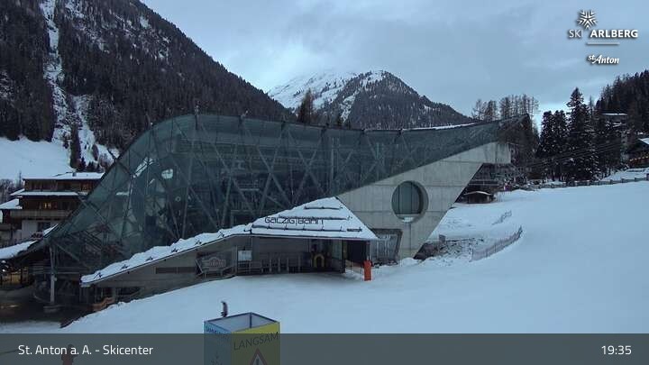 Archiv Foto Webcam Skicenter St. Anton am Arlberg