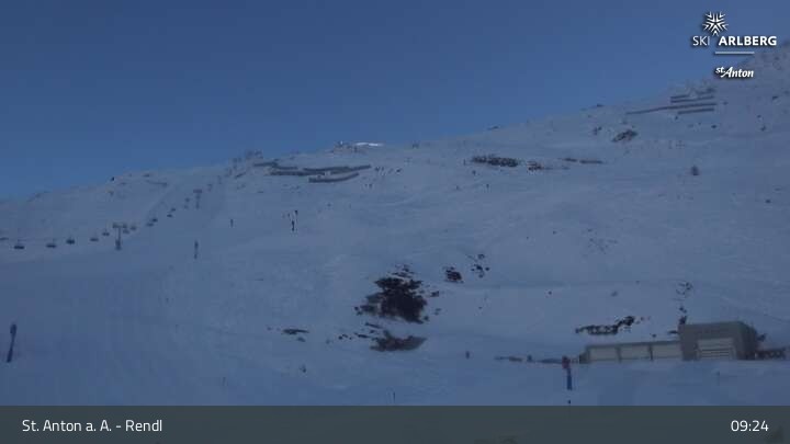 Archiv Foto Webcam Bergrestaurant Rendl (Arlberg)