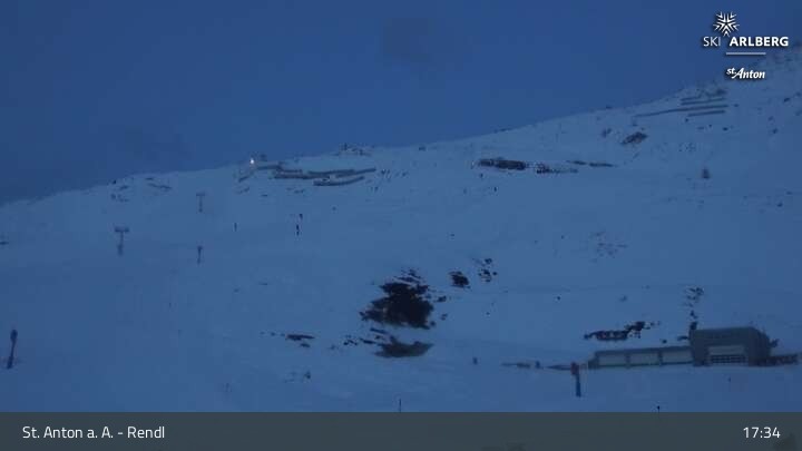 Archiv Foto Webcam Bergrestaurant Rendl (Arlberg)