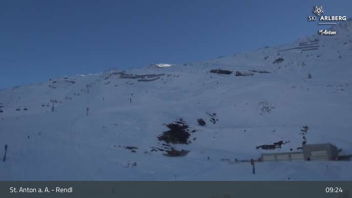 Archiv Foto Webcam Bergrestaurant Rendl (Arlberg)