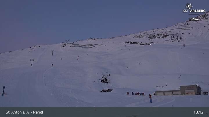 Archiv Foto Webcam Bergrestaurant Rendl (Arlberg)